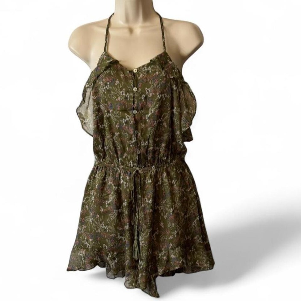 Floral Chiffon‎ Romper, Women's Size S